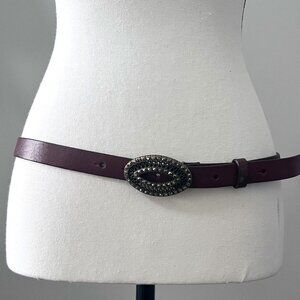 Closet Clean Out!!!!.   Fossil Leather and Marcasite Belt Women's Size M